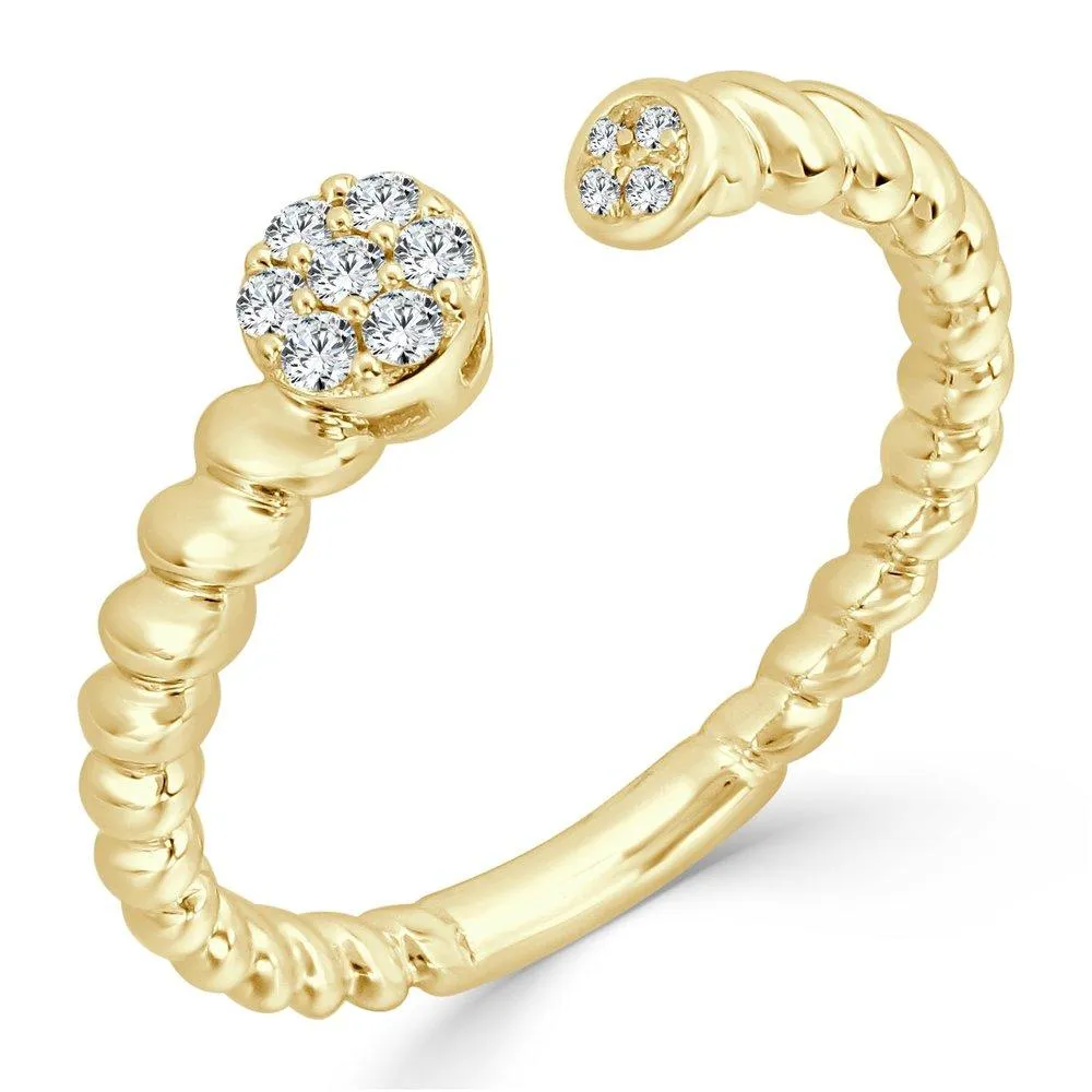 14k Yellow Gold & Diamond Ring