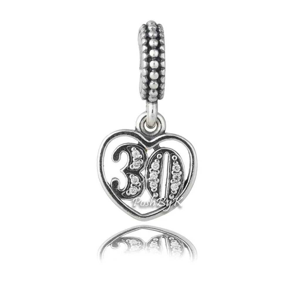 30 Years of Love Charm 791287CZ