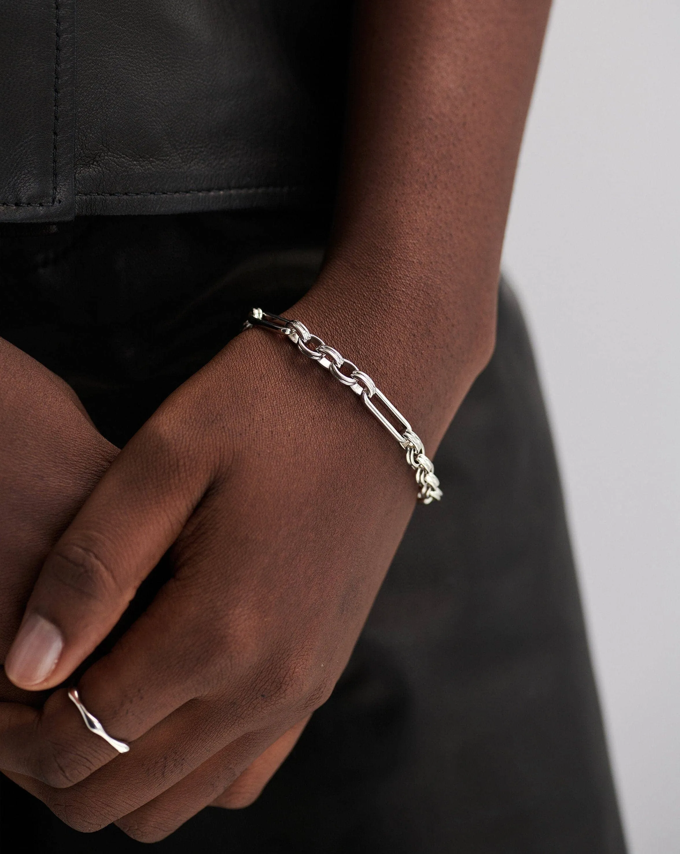 Axiom Chain Bracelet | Silver Plated