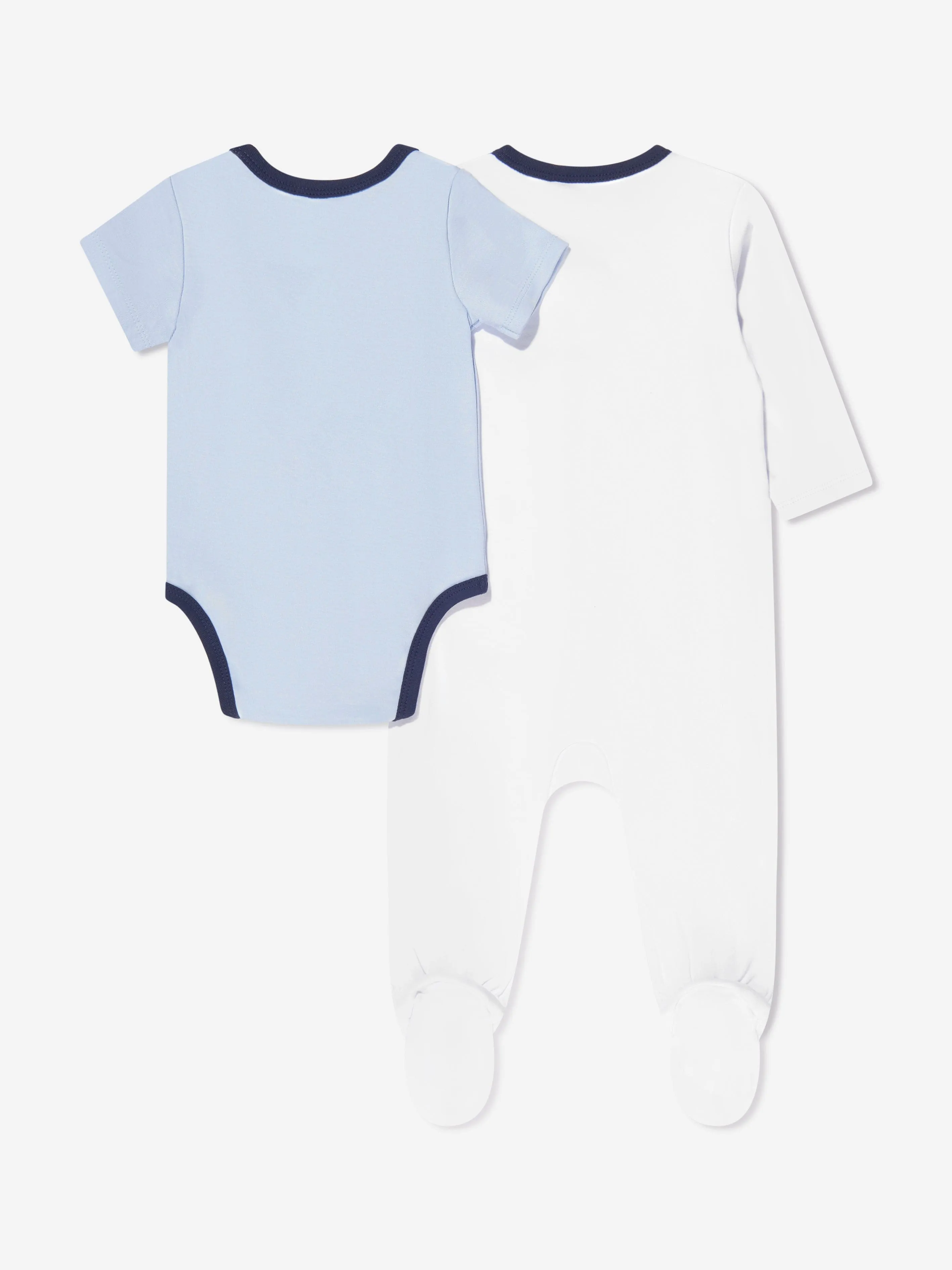 Baby Boys Bodysuit And Babygrow Set in White