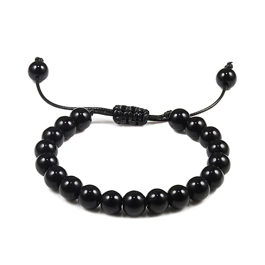 Beaded Bracelet Set Natural Onyx & Tiger's Eye Men's Accessories