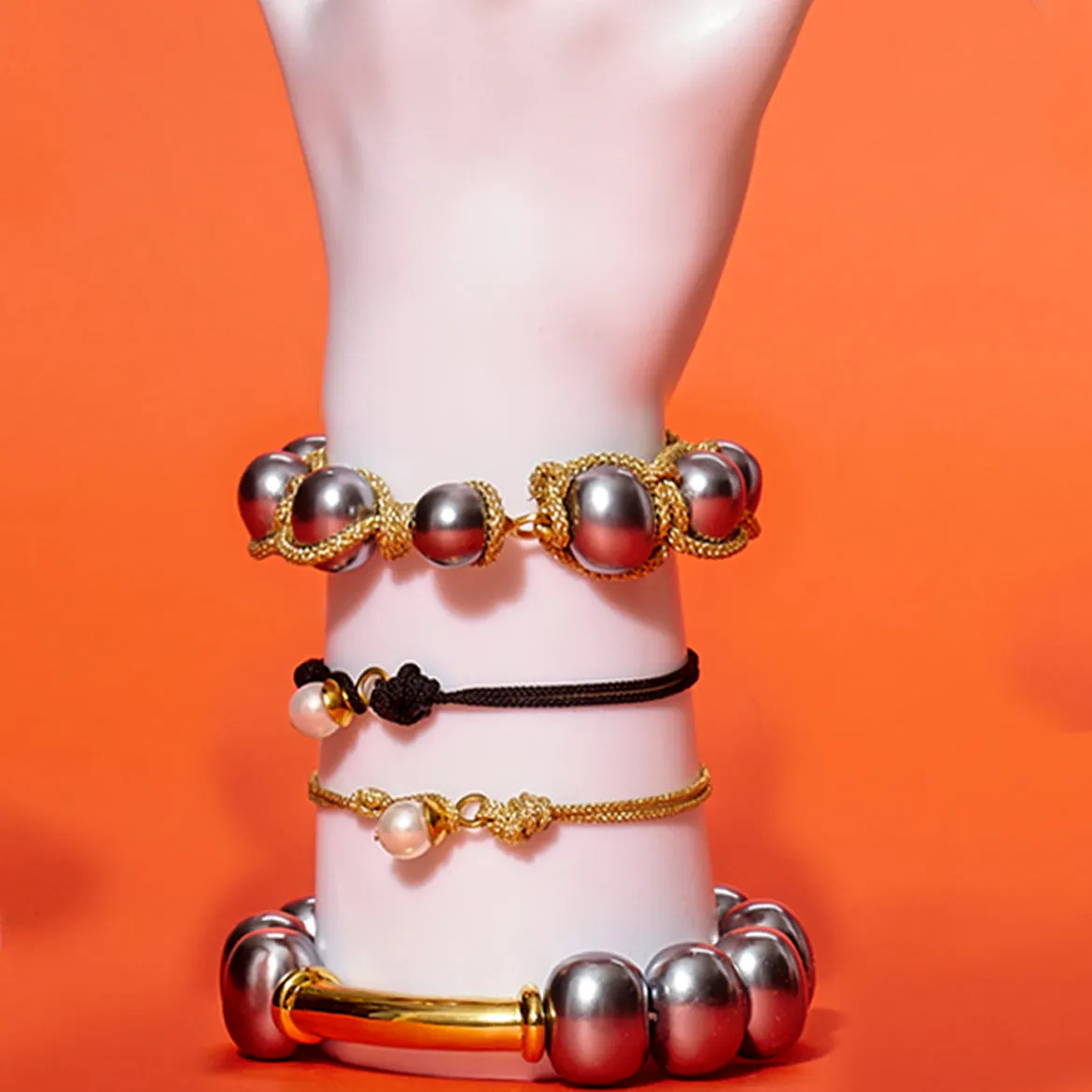 Big Pebble Stack Bracelet