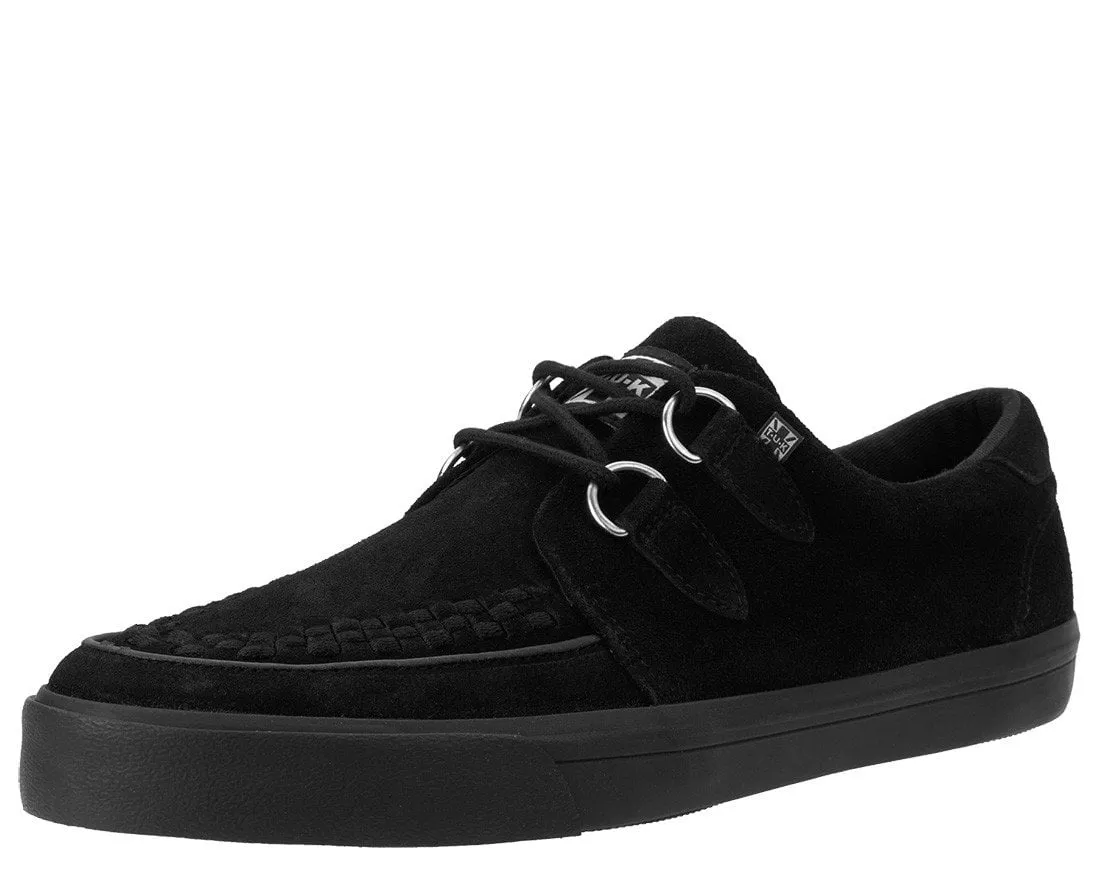 Black Suede D-Ring Sneaker