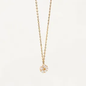 Blossom Flower Necklace in 18K Gold Over Sterling Silver