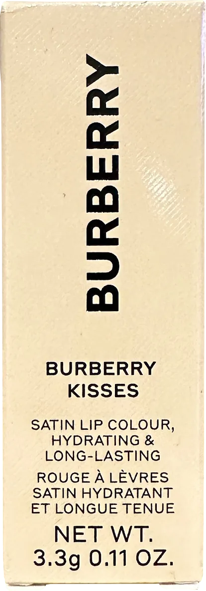 3.3g Burberry Kisses Satin Lip Colour in Burnished Red - Enhance Your Look!