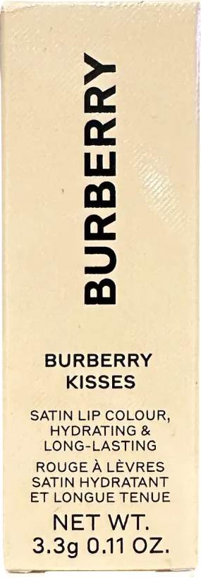 3.3g Burberry Kisses Satin Lip Colour in Burnished Red - Enhance Your Look!