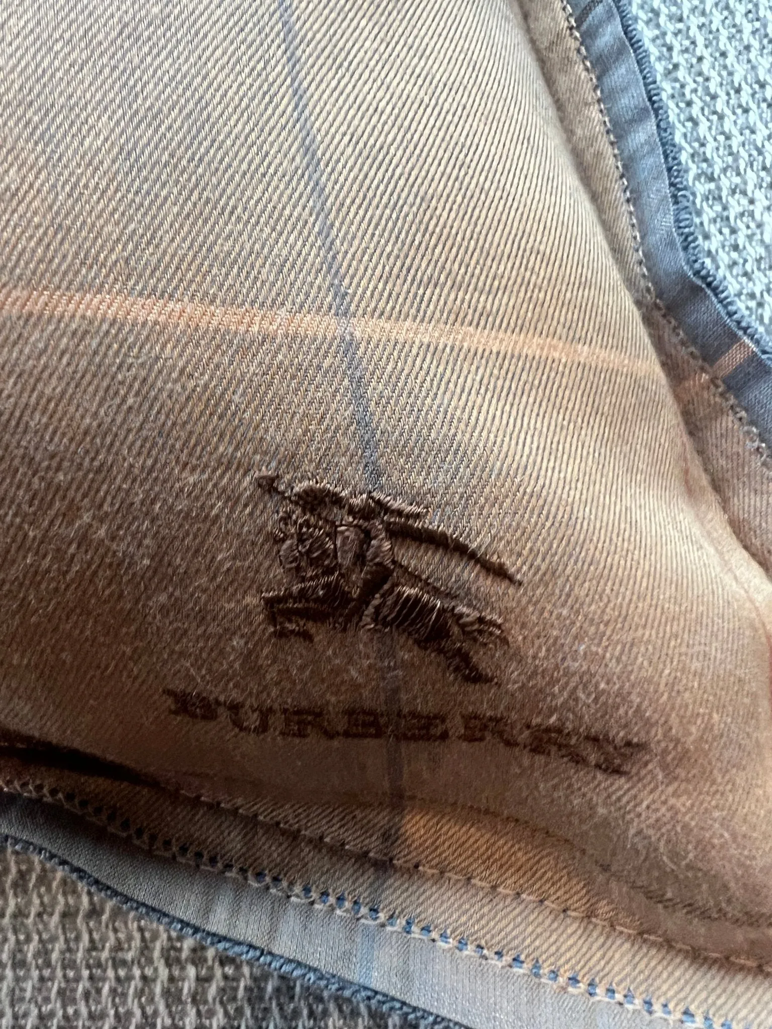 Burberry Pillows made from authentic Burberry Scarves