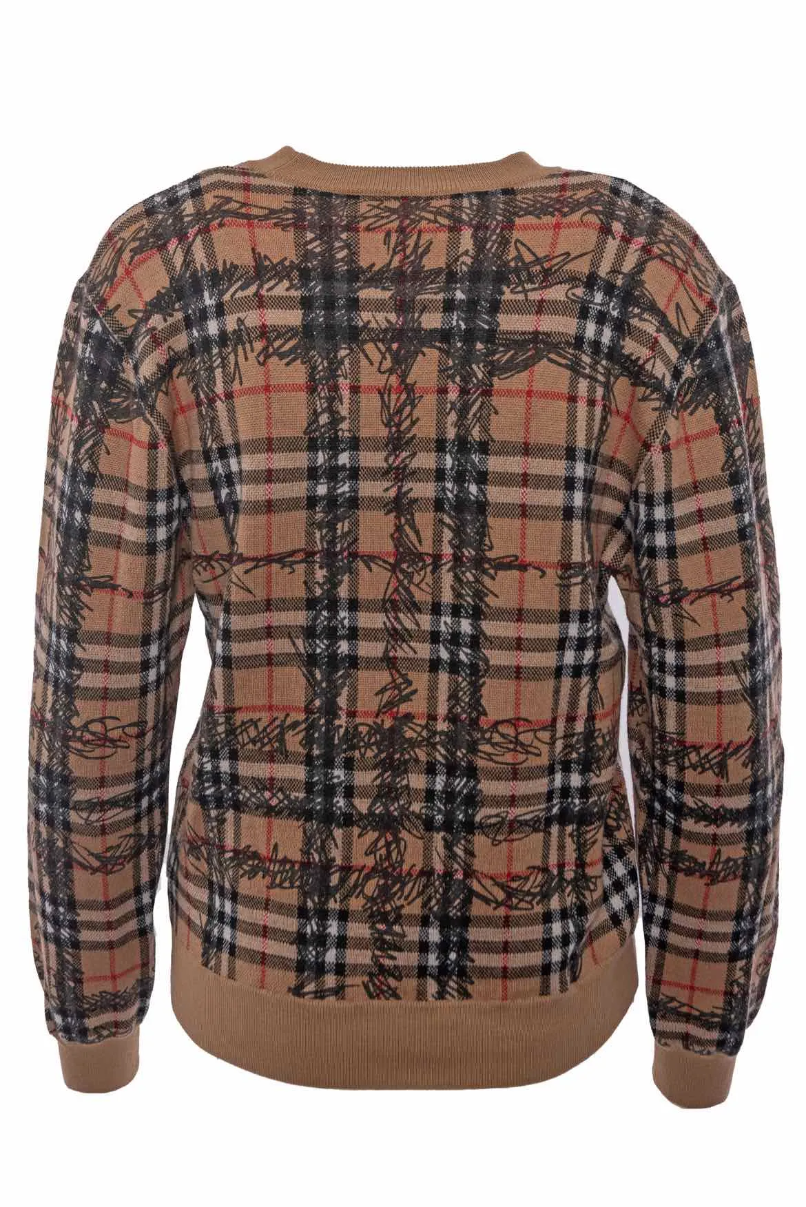 Mens Burberry Size M Luxury Cashmere Sweater - Classic Fit, Soft Knit, Ideal for Layering