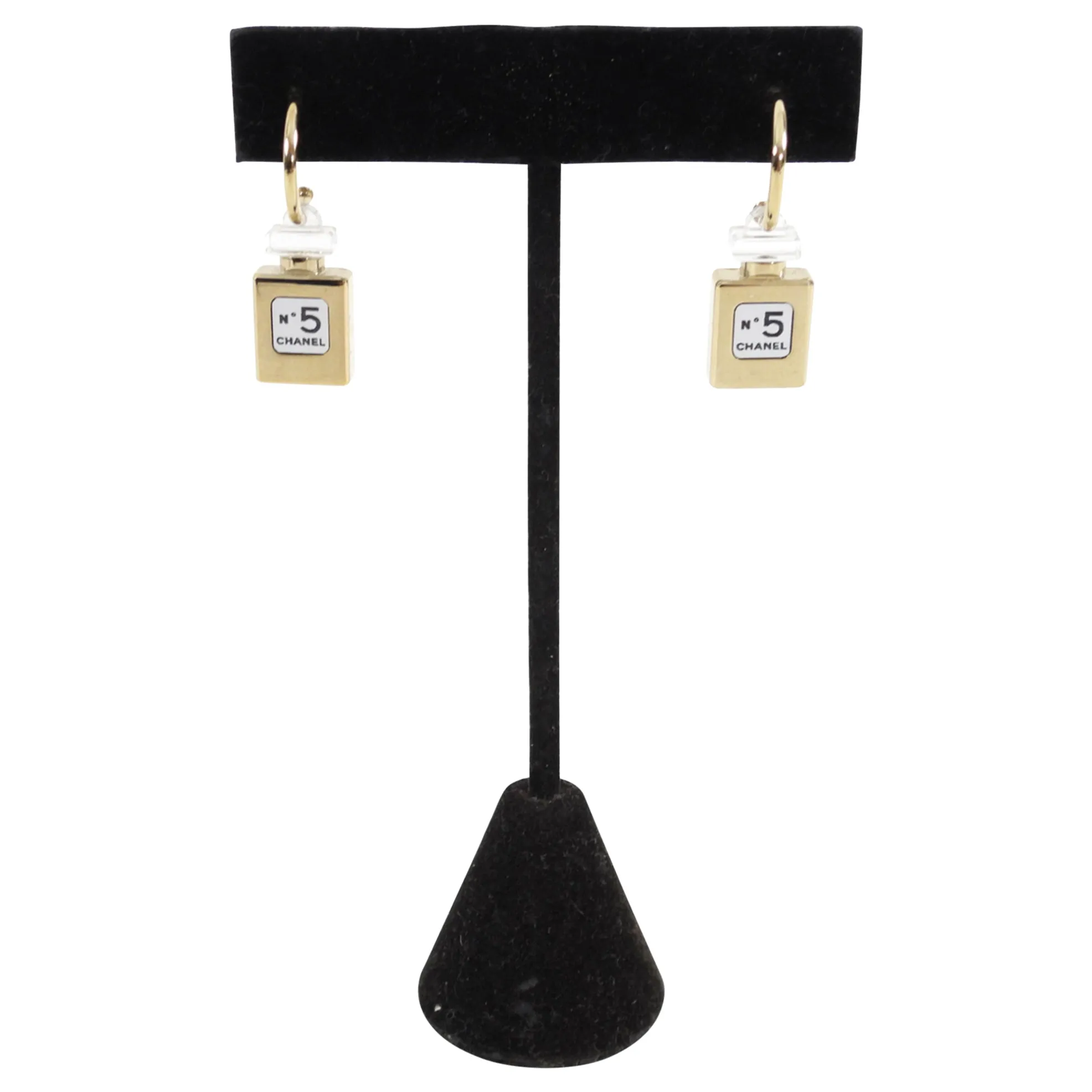 Chanel 12A Coco No 5 Perfume Bottle Earrings