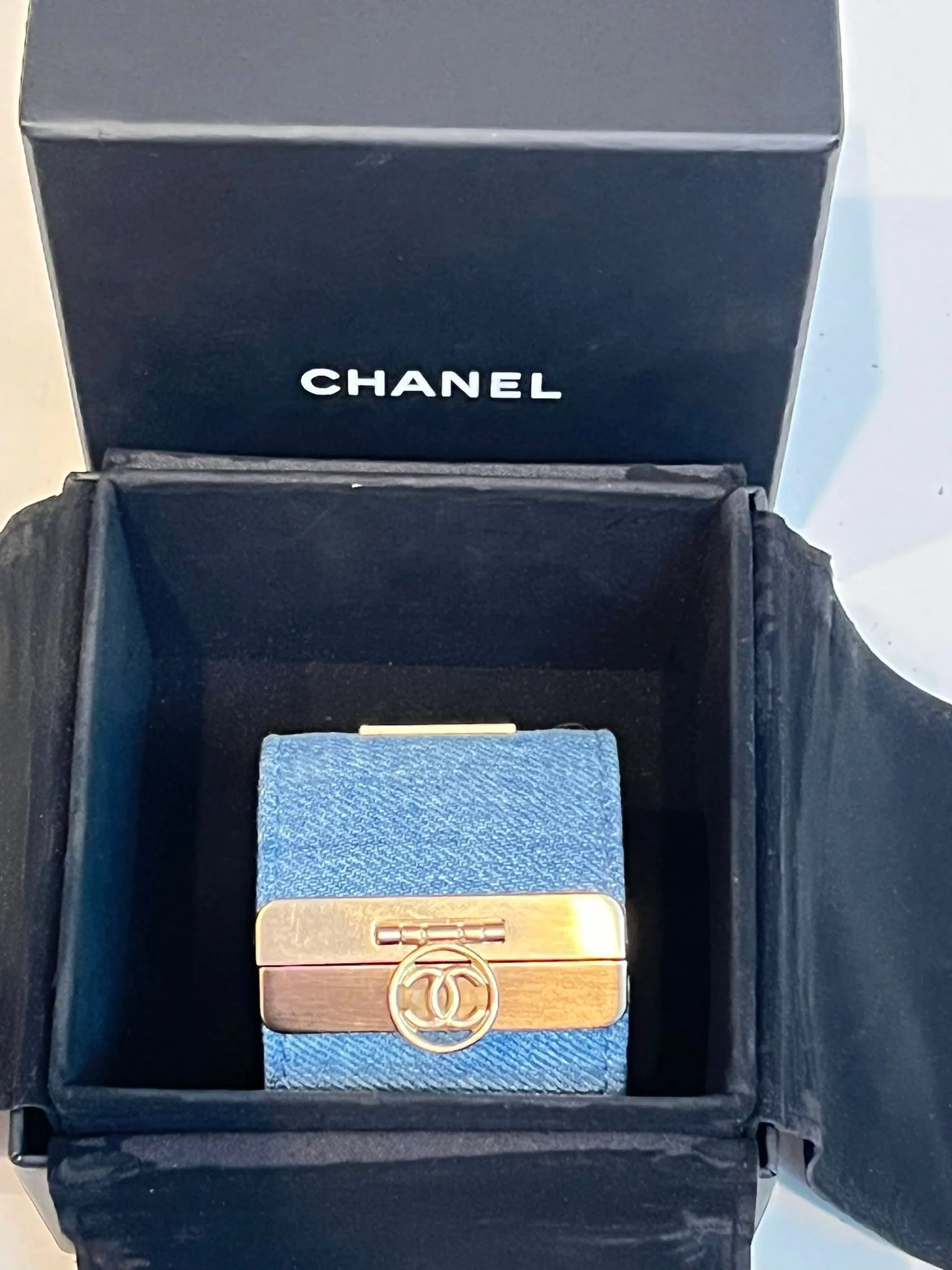 Chanel 17P 2017 Spring Denim Cuff Bracelet