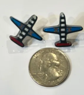 Chanel Airlines 16S 2016 Airplane Stud Pierced Earrings