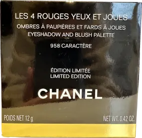 Chanel Beauty Les 4 Rouges Yeux Et Joues  Eyeshadow And Blush Palette Caractere 12g