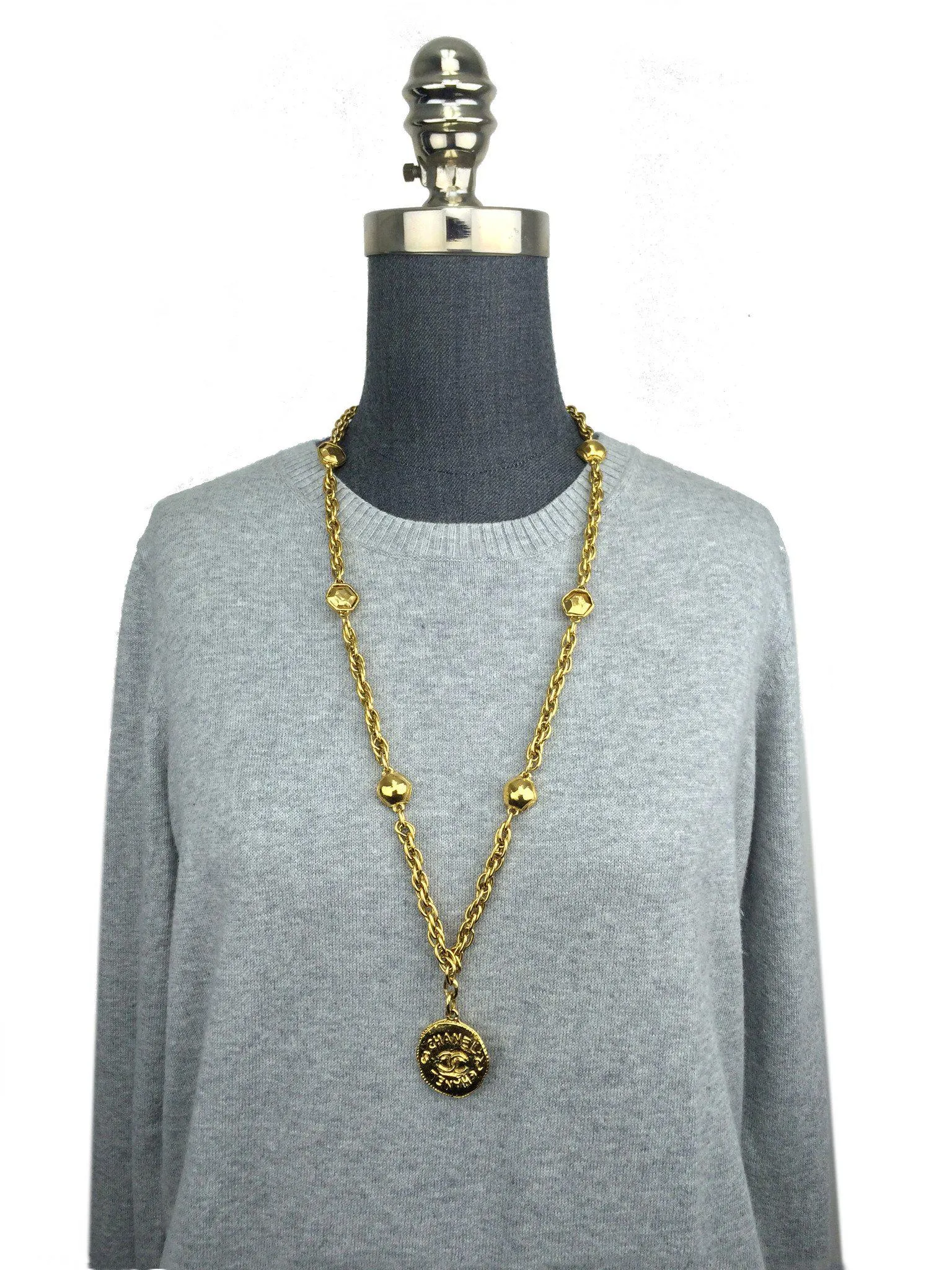 Chanel CC Medallion Pendant Necklace