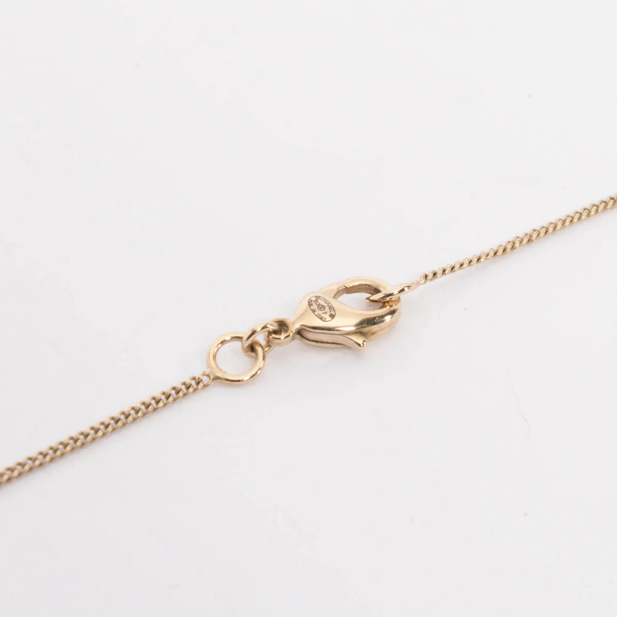 Chanel Gold Baguette Crystal CC Necklace