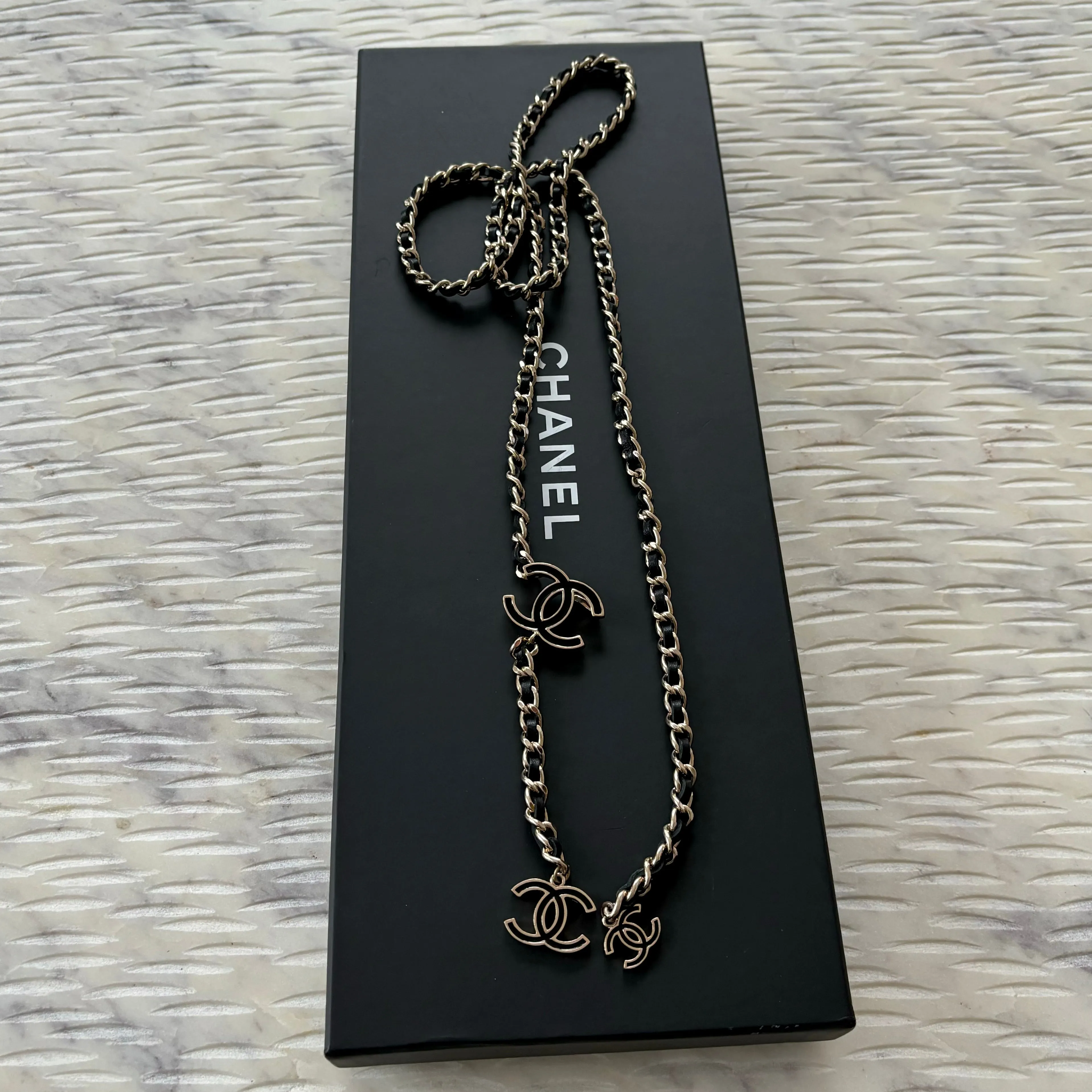 Chanel Leather Chain CC Belt