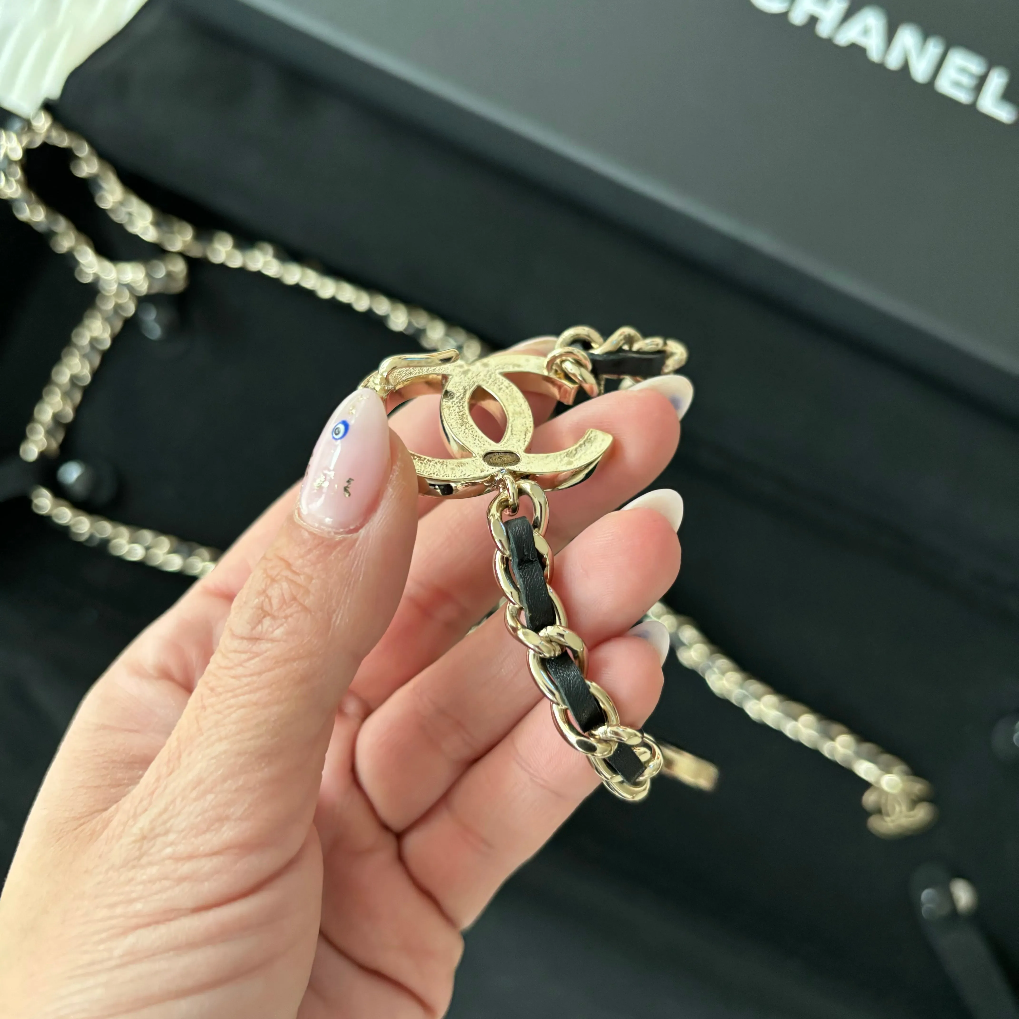 Chanel Leather Chain CC Belt