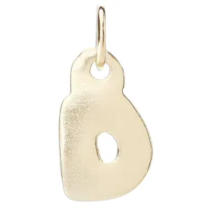 D Bubble Letter Charm