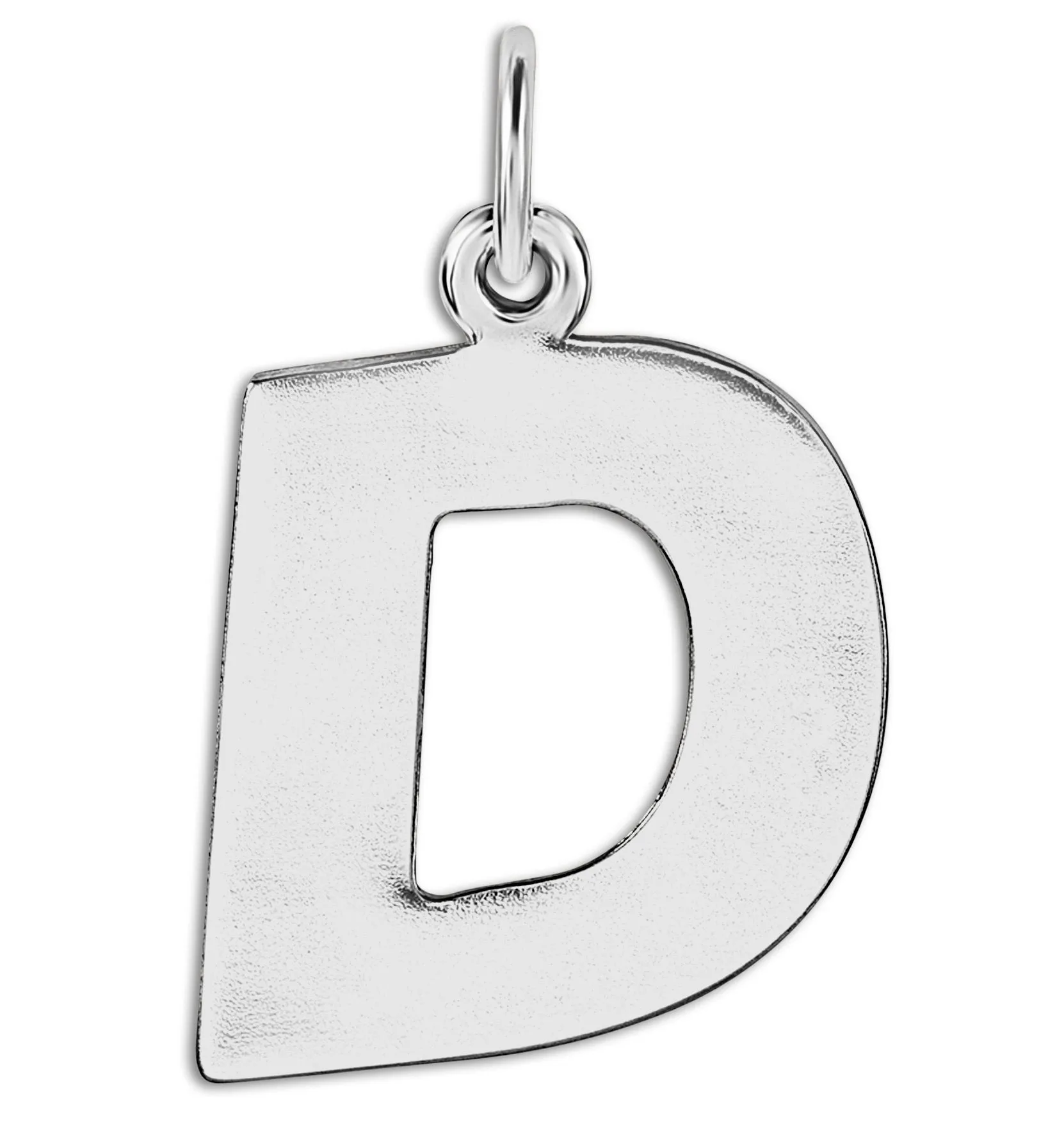 D Cutout Letter Charm