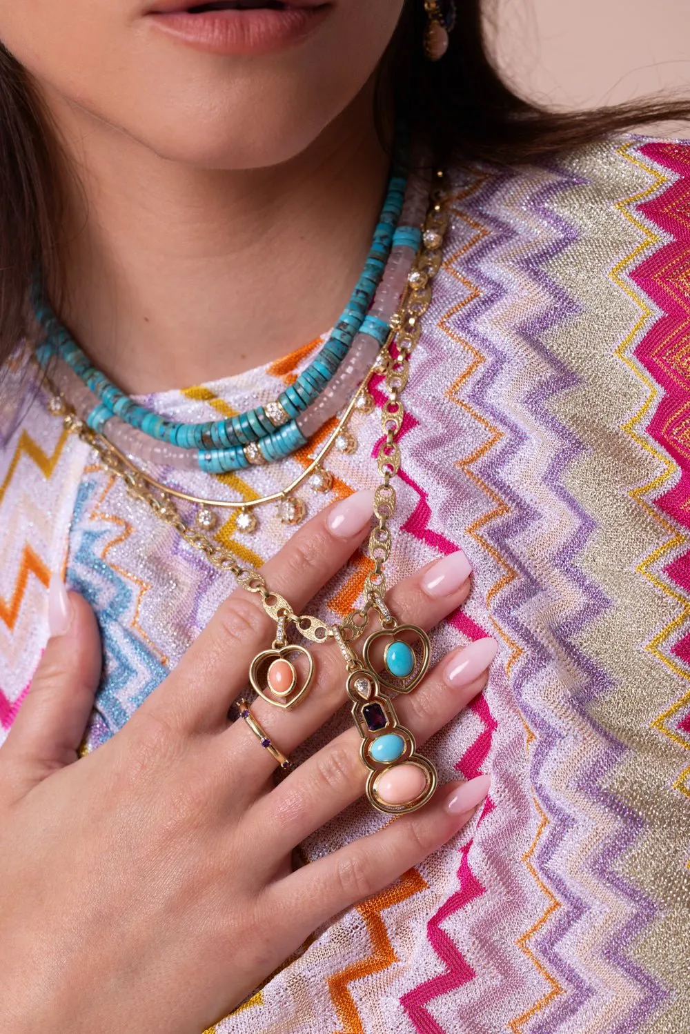 Diamond Fringe Necklace