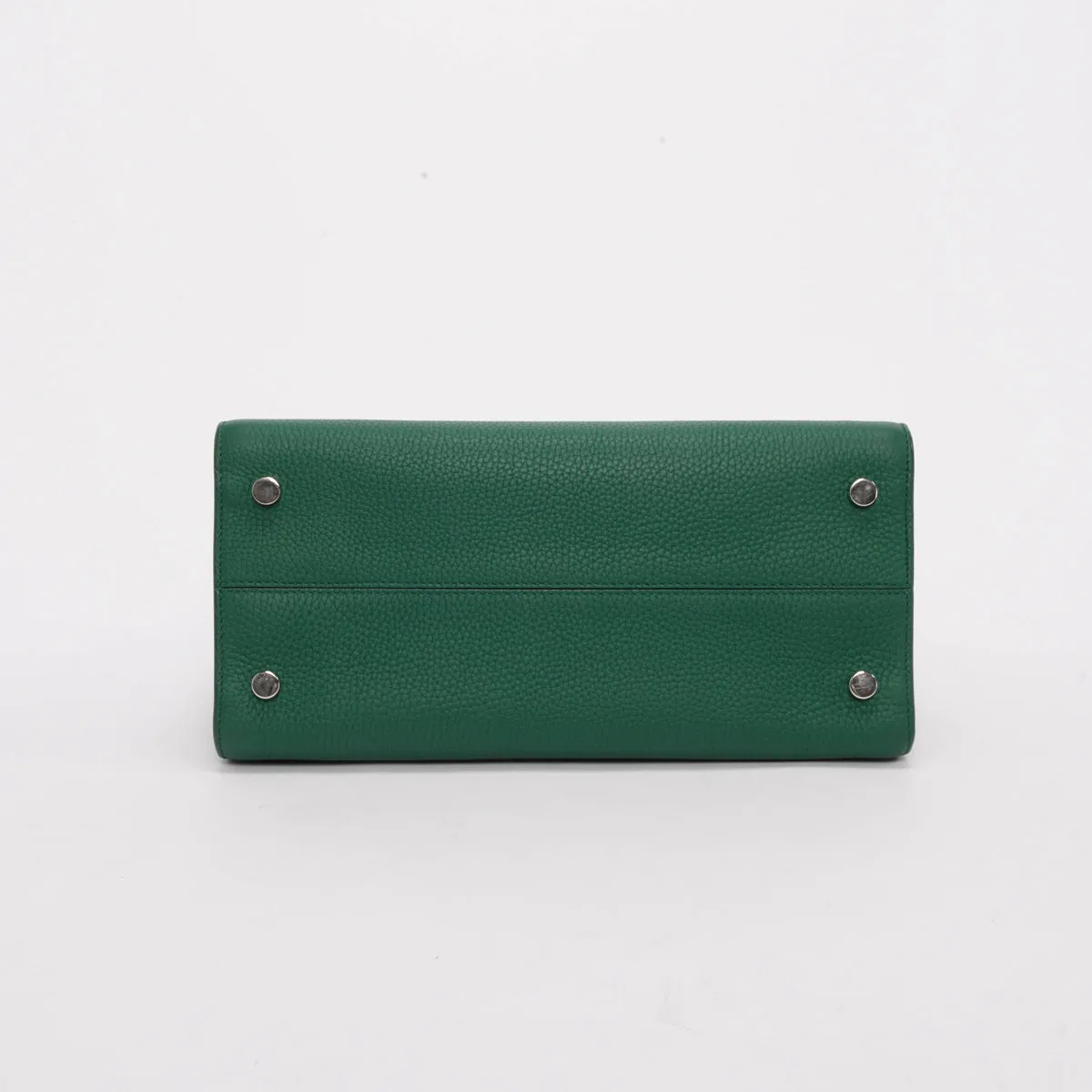 Dior Emerald Green Grained Calfskin Medium Diorever Bag