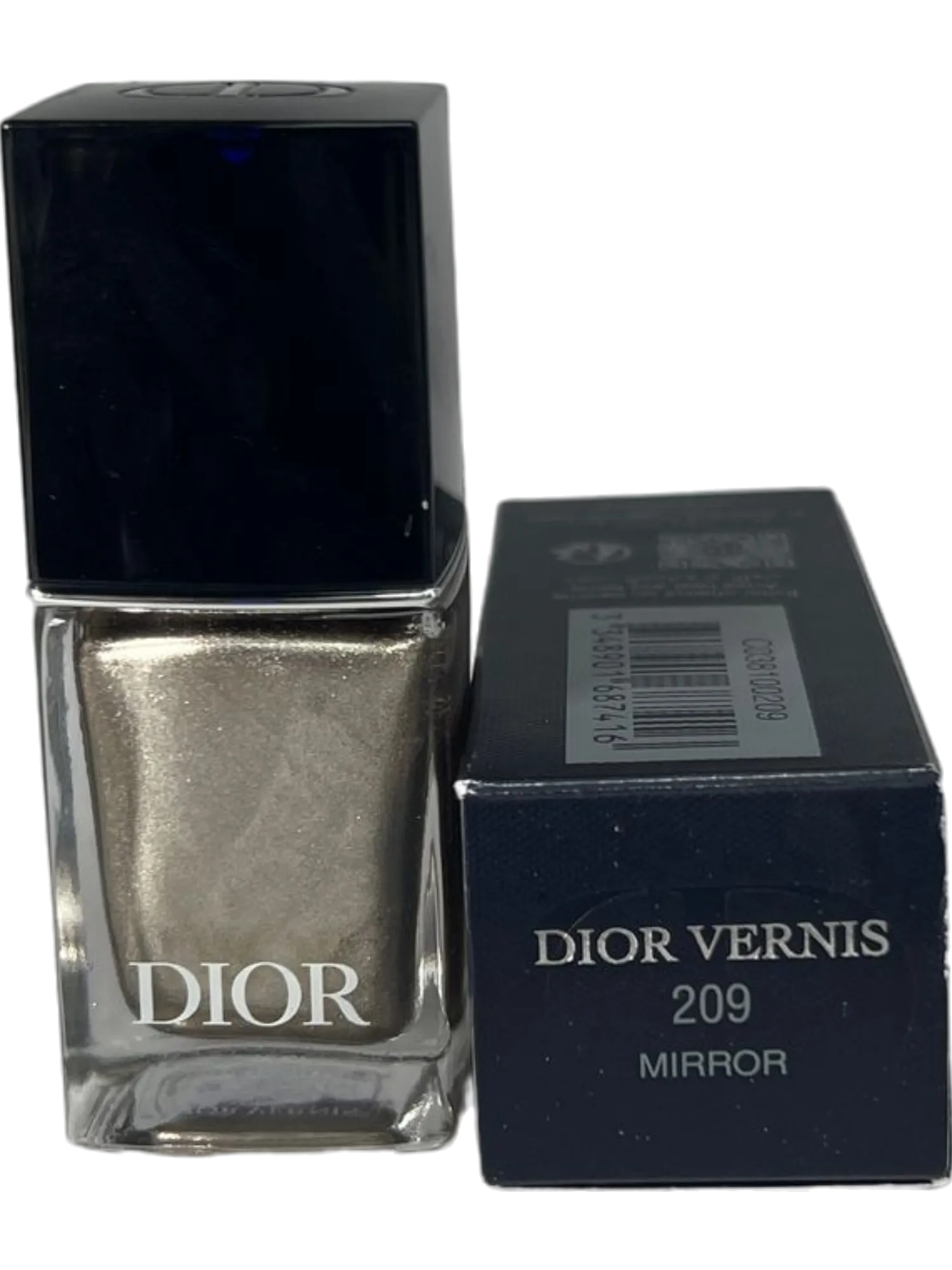 Dior Vernis Mirror Silver Nail Polish - Luxurious Metallic Shine for Flawless Nails