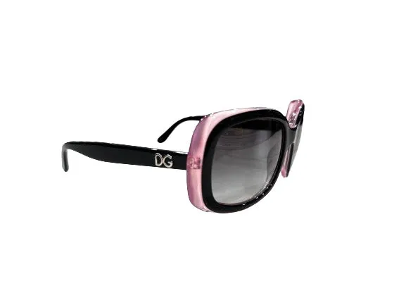 Dolce & Gabbana Black/Pink Oversized Sunglasses