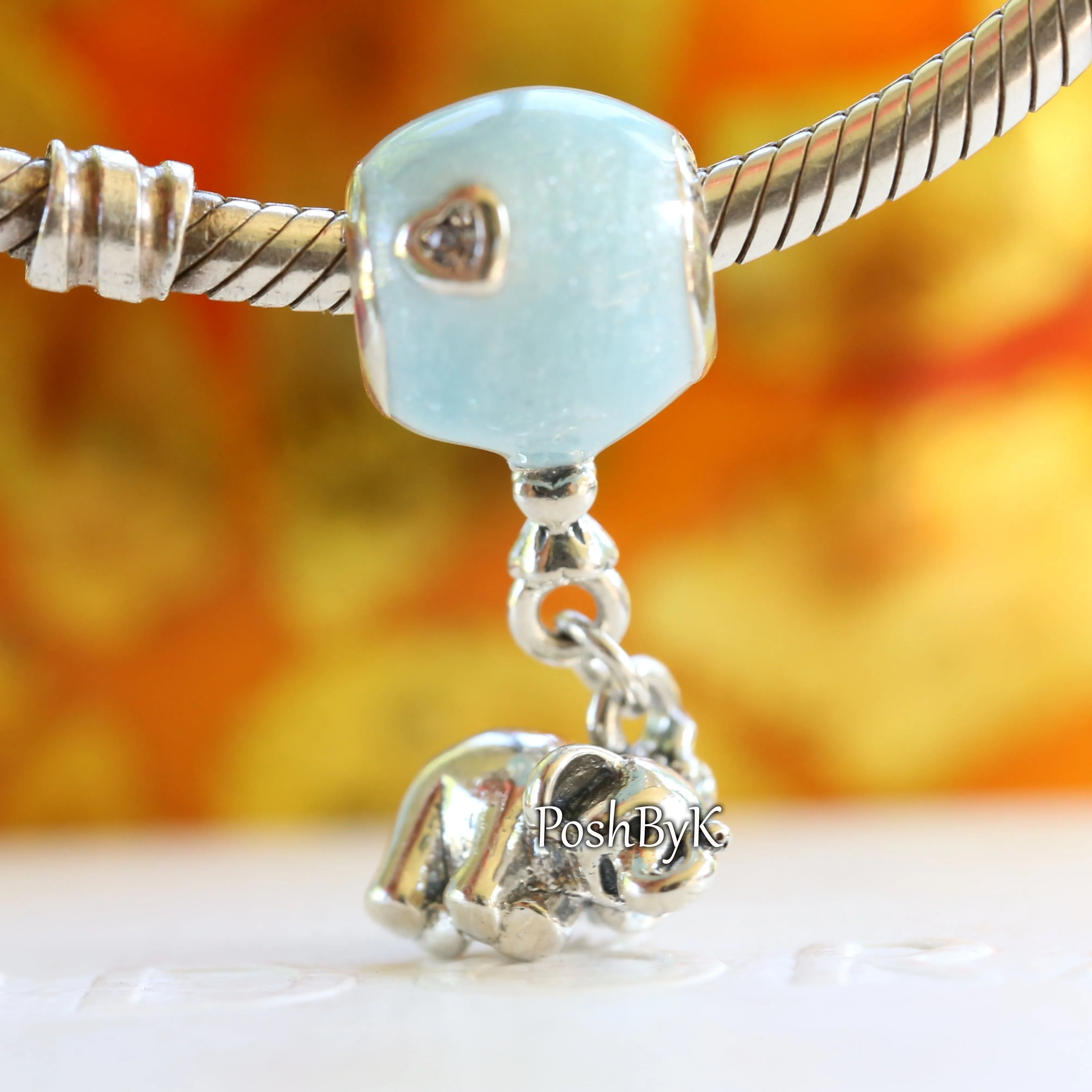 Elephant and Blue Balloon Charm 797239EN169