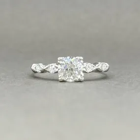 Estate Retro Platinum 0.84ctw G-K/VS2-SI1 Diamond Engagement Ring