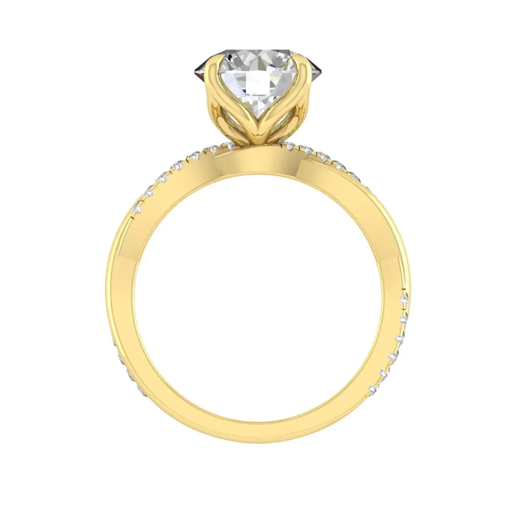 Fiore 0.75ct D VVS2 Id IGI 18K Yellow Gold