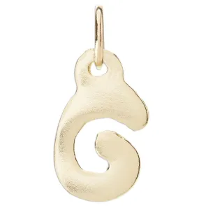 G Bubble Letter Charm