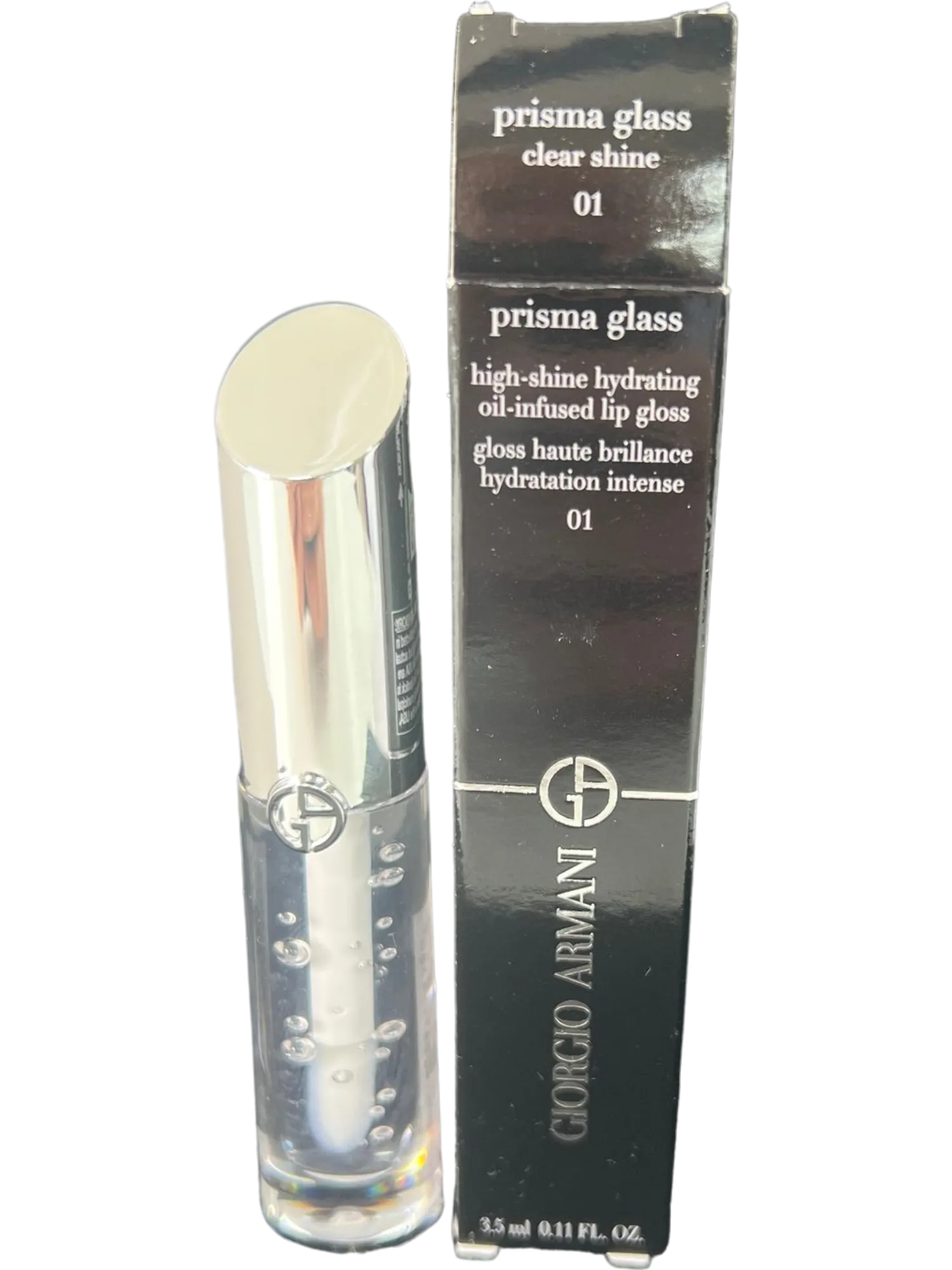 Giorgio Armani High-Shine Hydrating Lip Gloss Prisma Glass Clear Shine