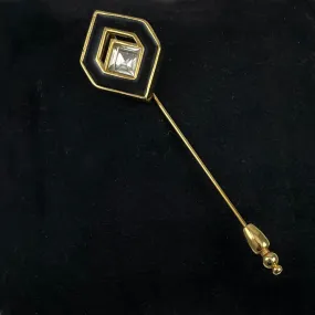 Givenchy Enamel & Crystal Stick Pin