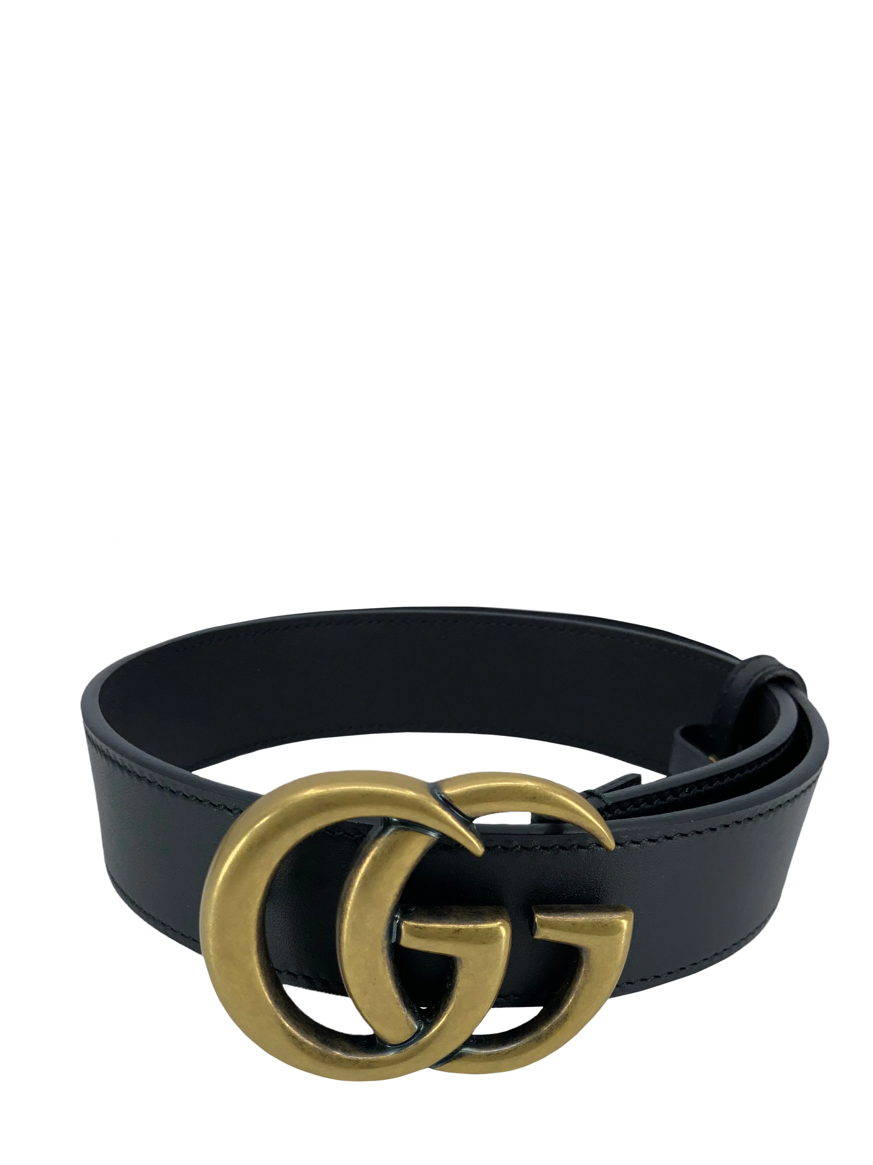 GUCCI GG Marmont Leather Belt Size 80 NEW