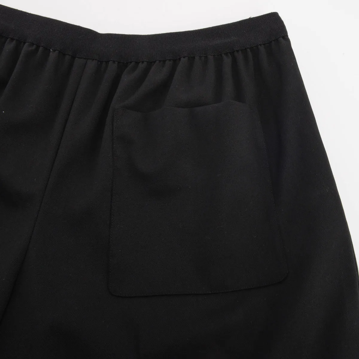 Hermes Black Wool Wide Leg Pants FR 42