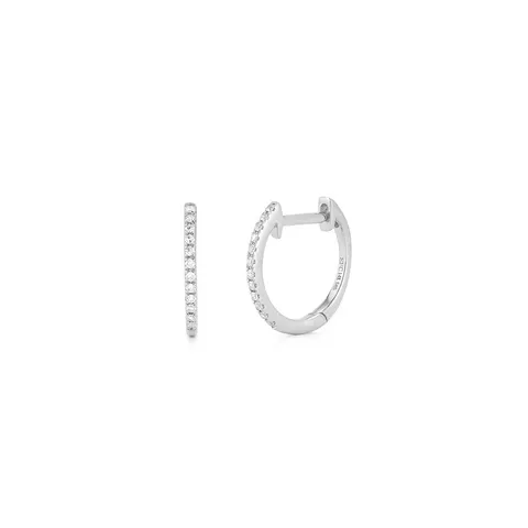 Holsten pave dia huggie Earrings