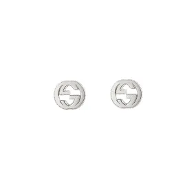 Interlocking G Studs in Sterling Silver