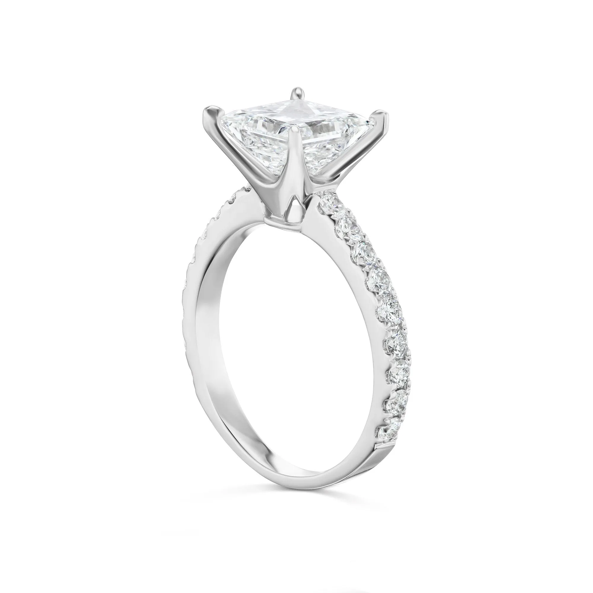 JANET 2 Carat Princess G Color VS1 Clarity Diamond Engagement Ring in Platinum GIA CERTIFIED 2 ct G VS1 BY MIKE NEKTA