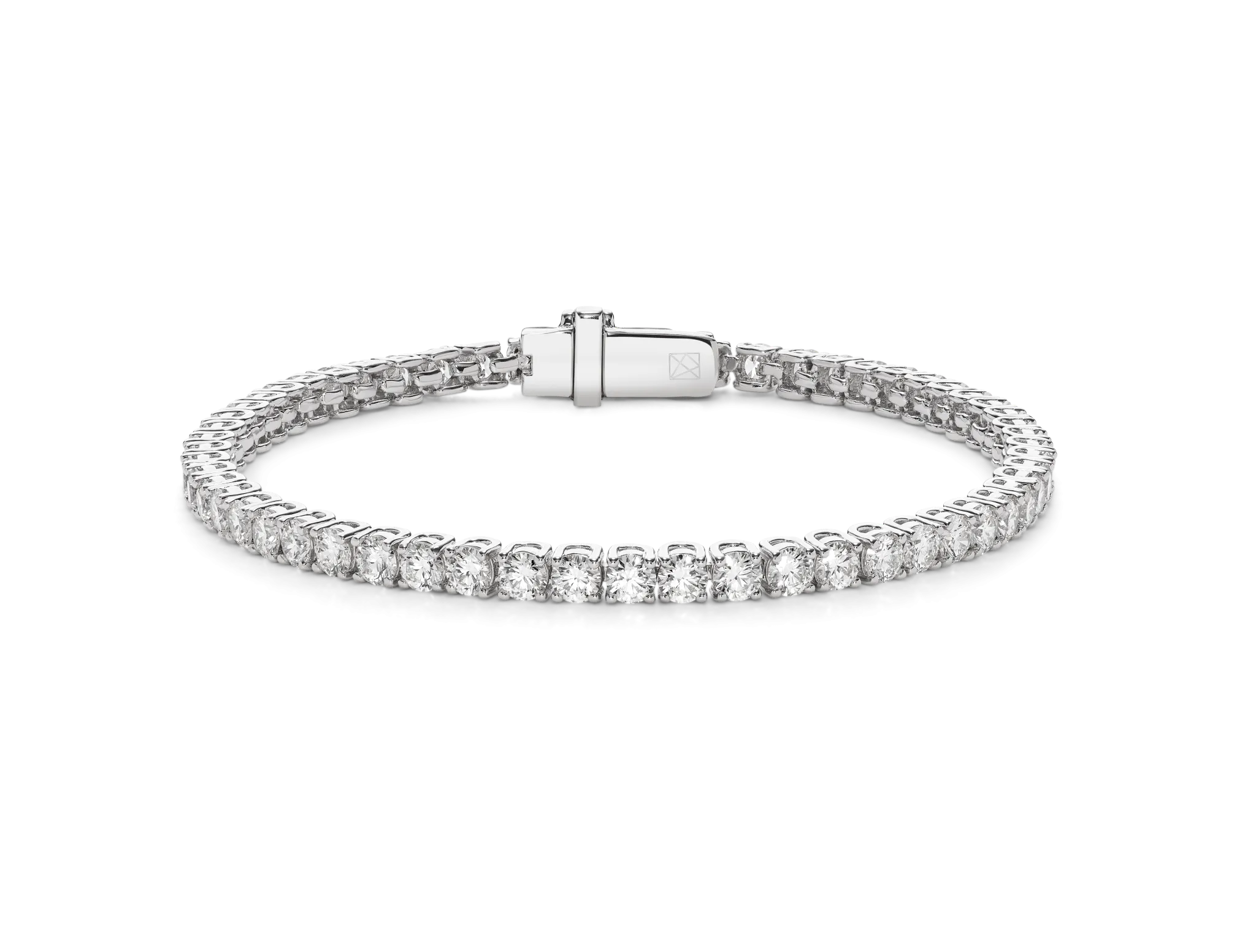 Lab-Grown Diamond Small Tennis Bracelet - G/H color, 7 length | White