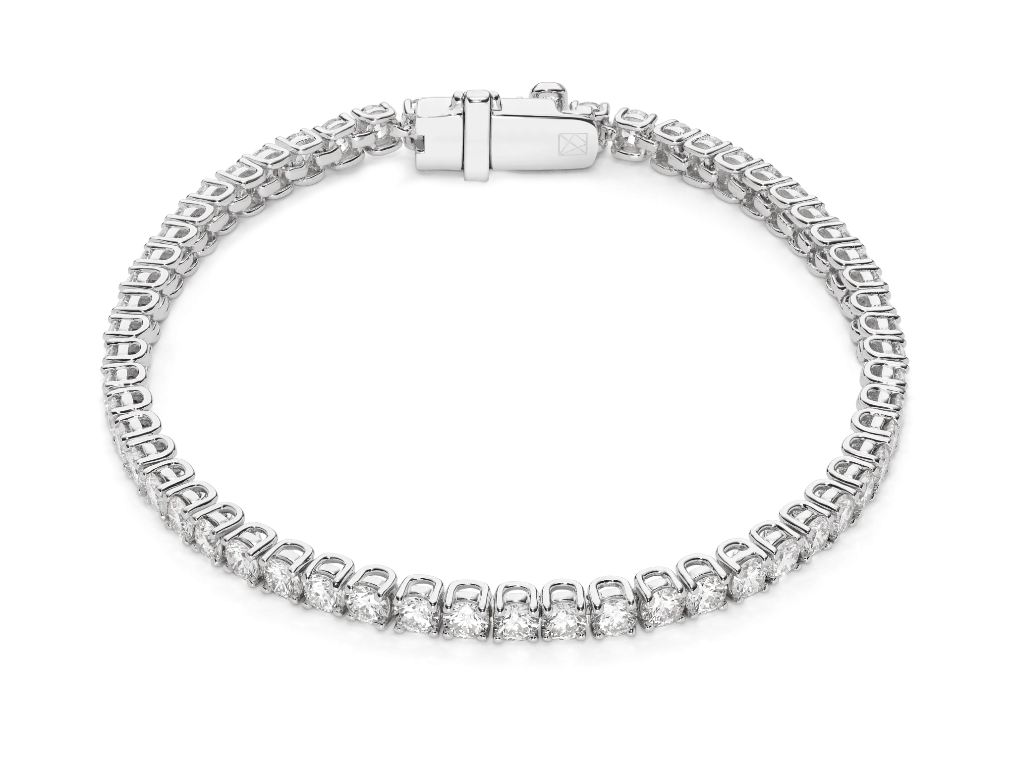 Lab-Grown Diamond Small Tennis Bracelet - G/H color, 7 length | White