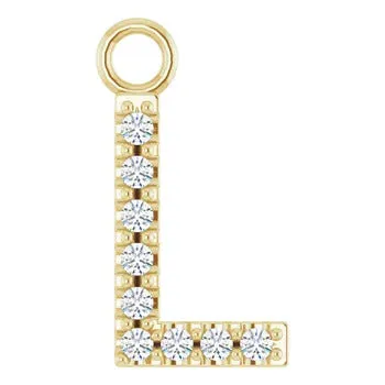 Large Diamond Letter Dangle