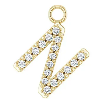 Large Diamond Letter Dangle