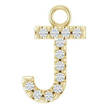 Large Diamond Letter Dangle