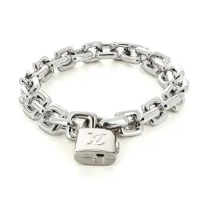 Louis Vuitton White Gold Chain Bracelet