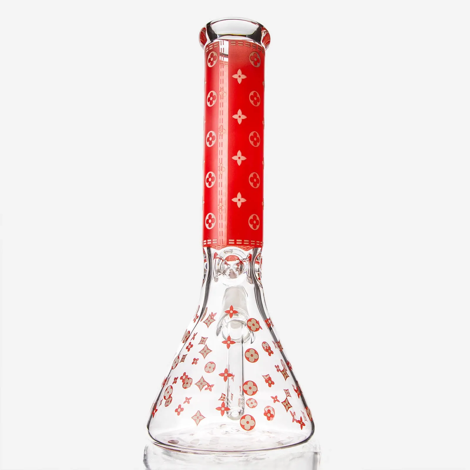 LV Pattern Beaker Bong 13.5"