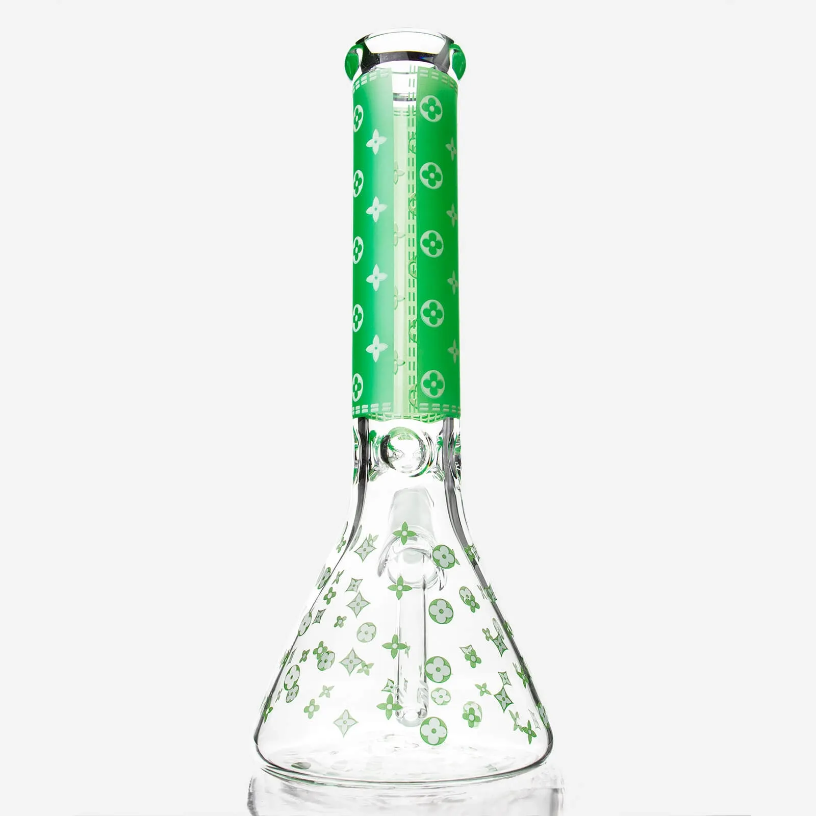 LV Pattern Beaker Bong 13.5"