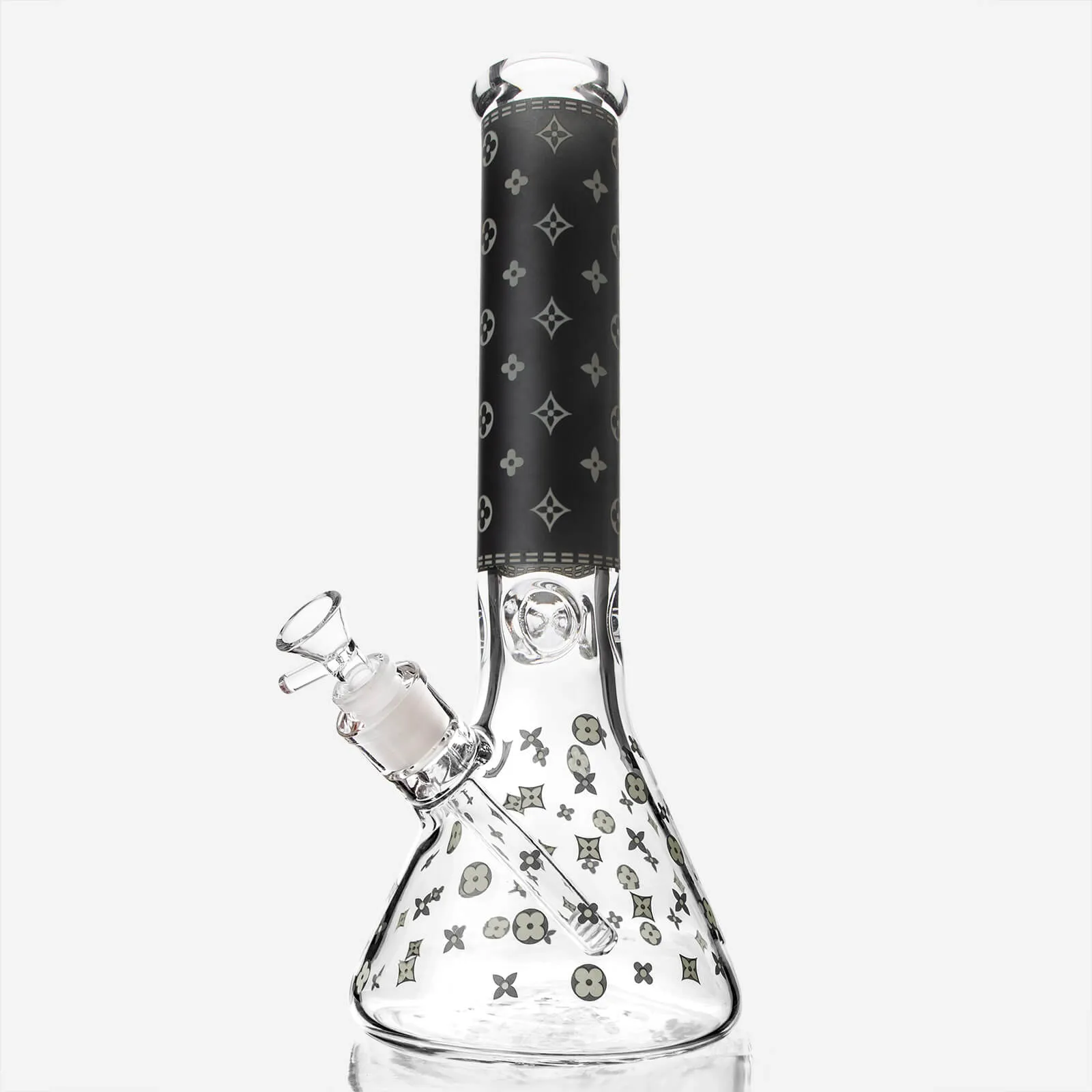 LV Pattern Beaker Bong 13.5"