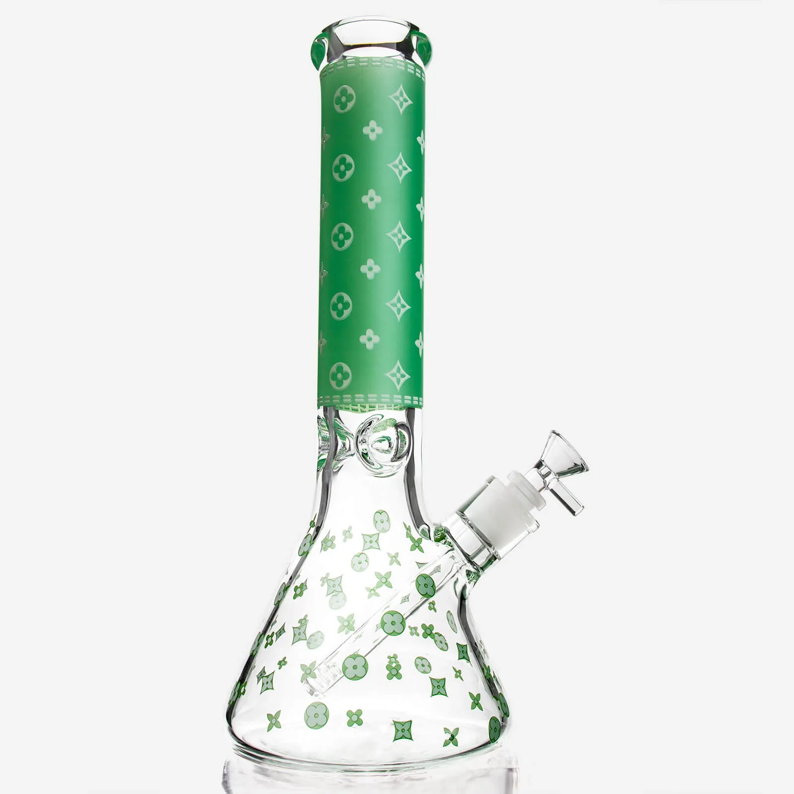 LV Pattern Beaker Bong 13.5"