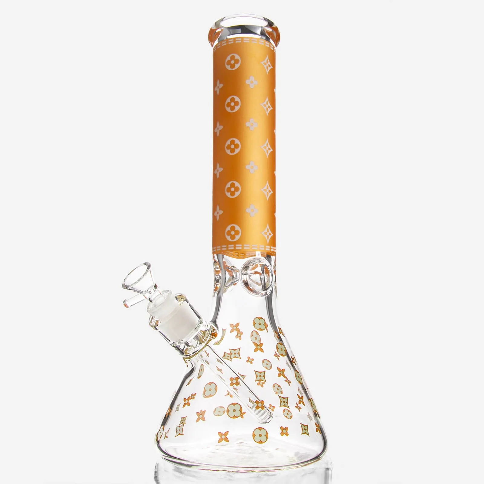 LV Pattern Beaker Bong 13.5"