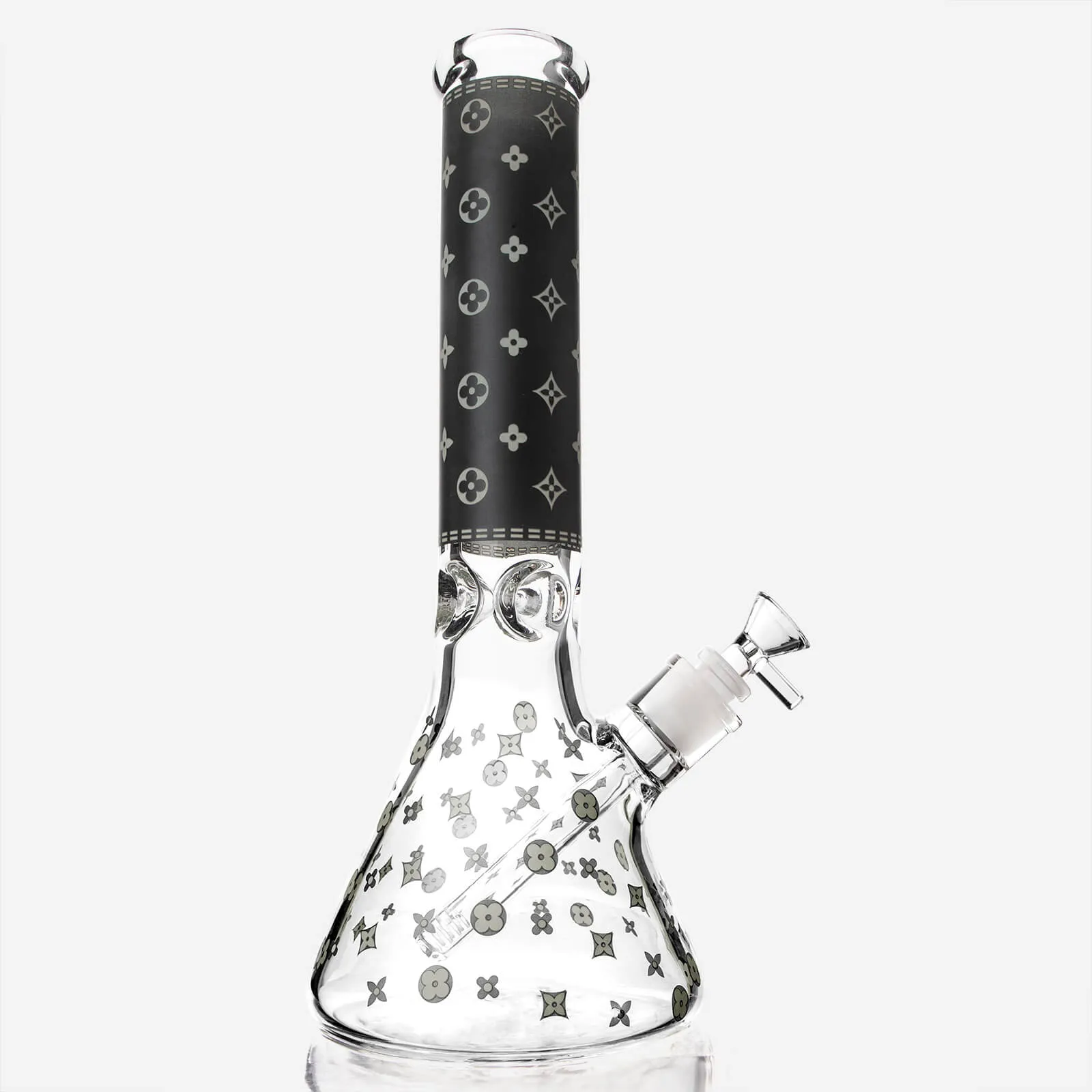 LV Pattern Beaker Bong 13.5"