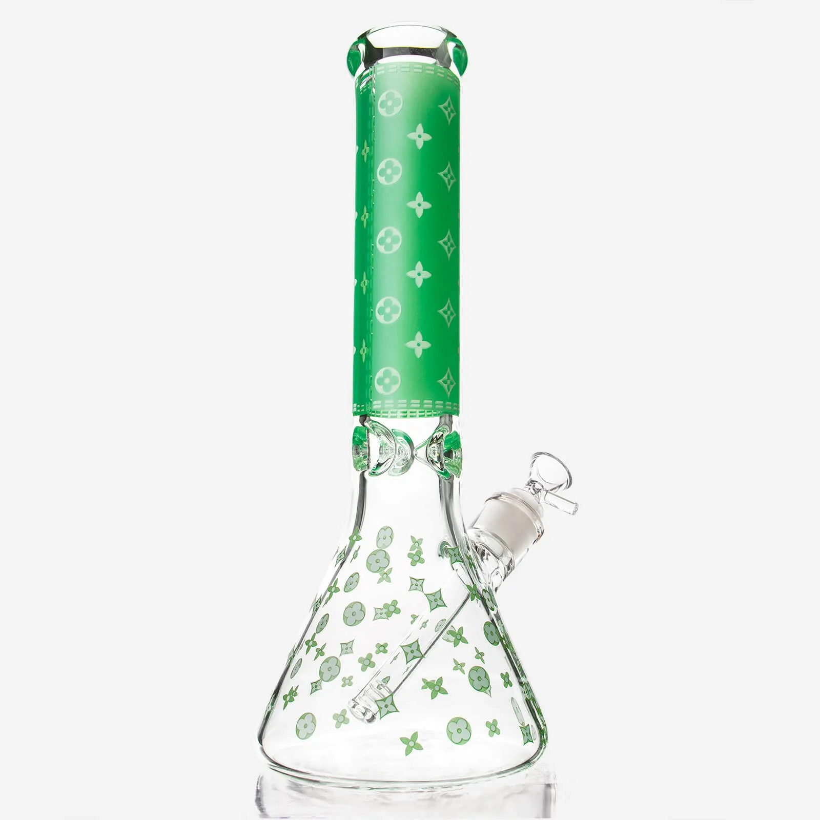 LV Pattern Beaker Bong 13.5"